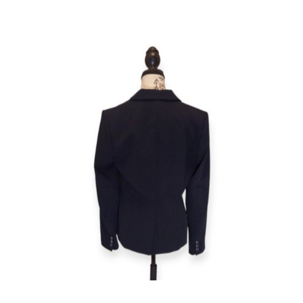 Tommy Hilfiger Women’s Navy Blue One-Button Suit Separate Blazer Jacket Size 8 - Picture 4 of 8